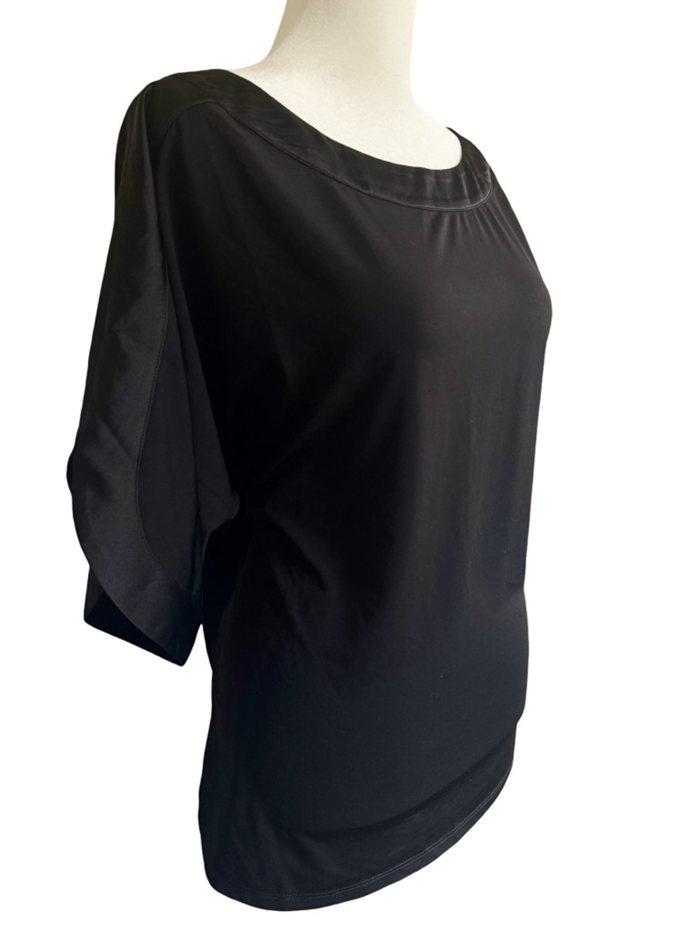 NWT Chico's Black Dolman-Sleeve Women's Top - Picture 3 of 7